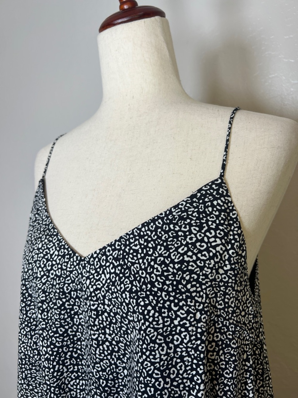 NOM Size L Black Animal‎ Print Beatrice Asymmetrical Nursing Maternity Dress - Picture 5 of 13